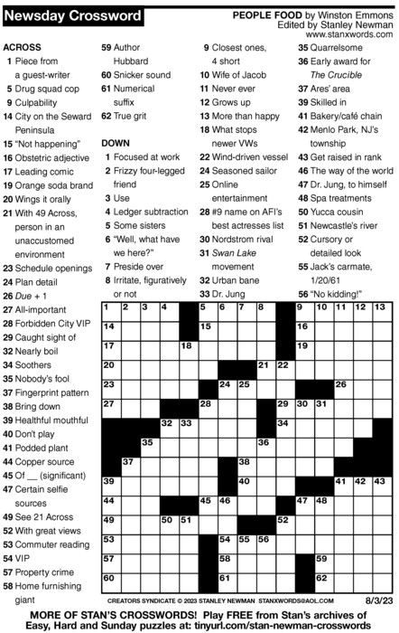 seasoned sailor crossword