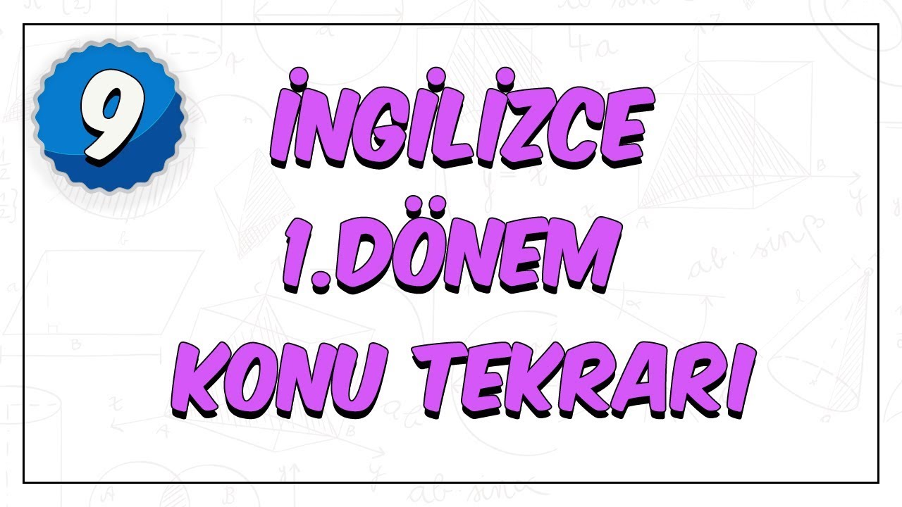 ingilizce gramer konuları 9 sınıf