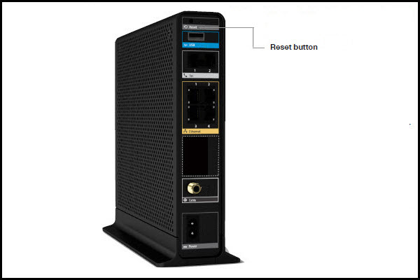 reset arris router to factory default