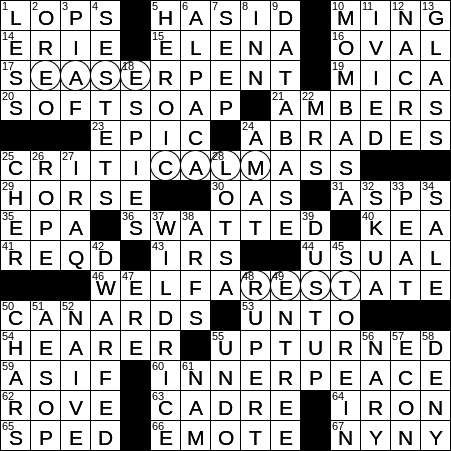 sea bird crossword clue