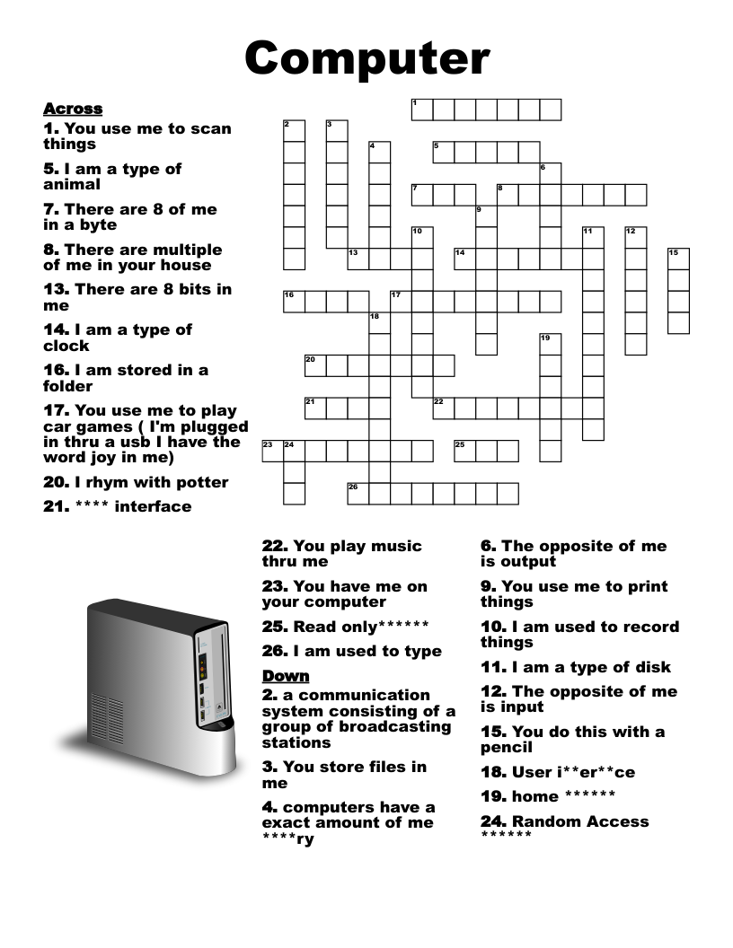 computer key crossword clue