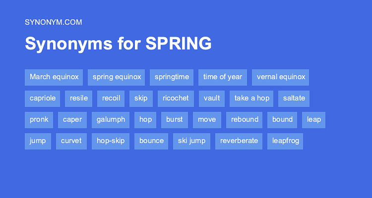 another word for spring