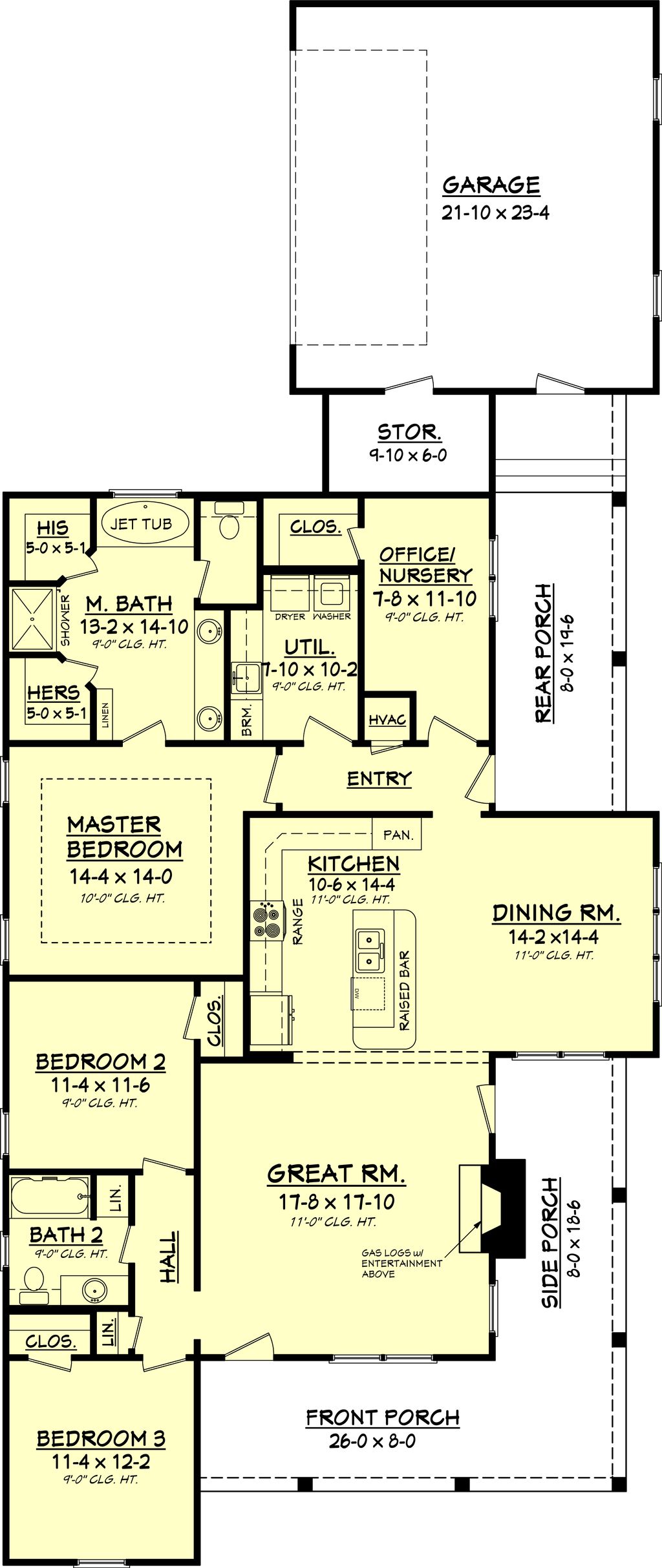 1900 sq ft house plans with 3 bedrooms