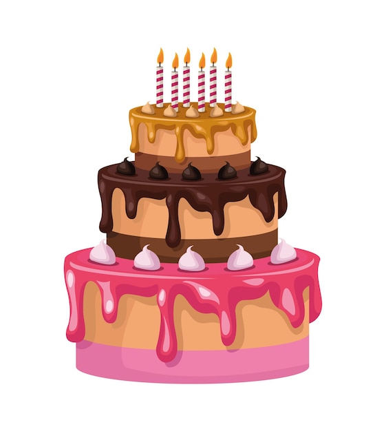 birthday cake vector