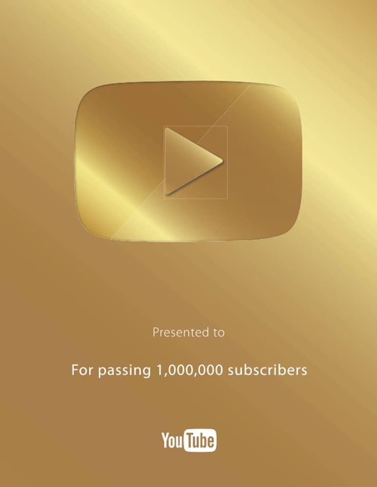 youtube gold play button