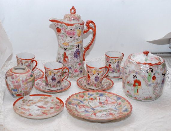 1930s japanese tea set