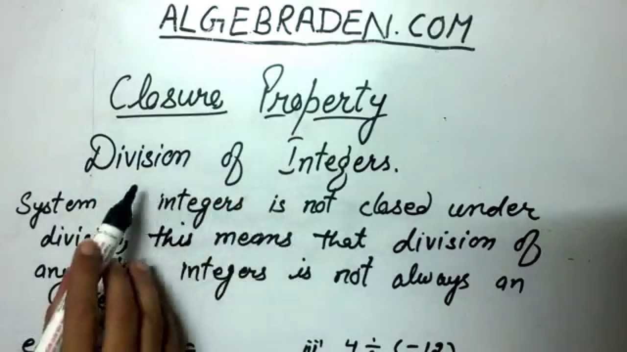 are integers closed under division