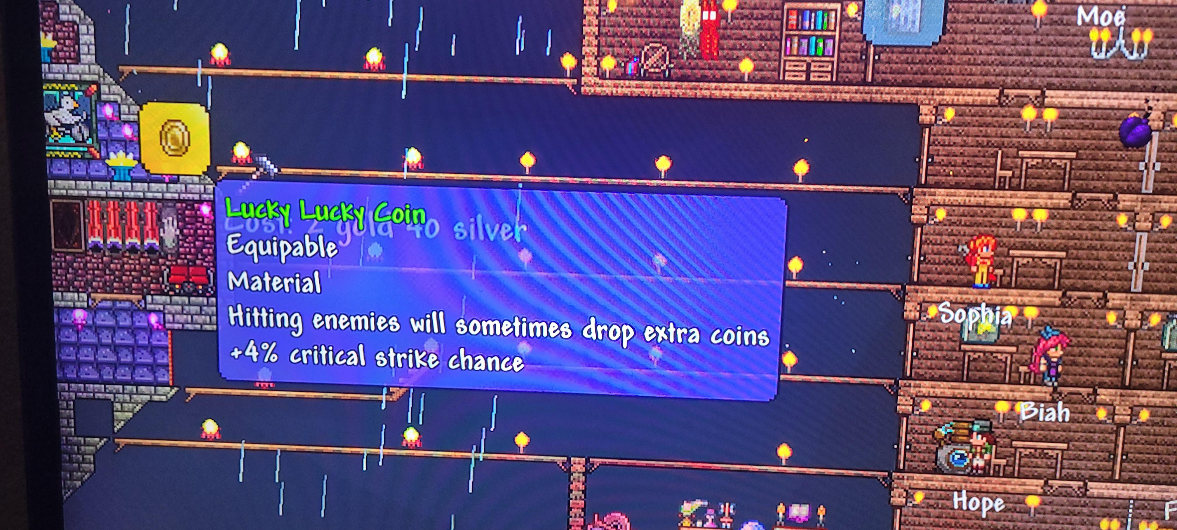 lucky coin terraria