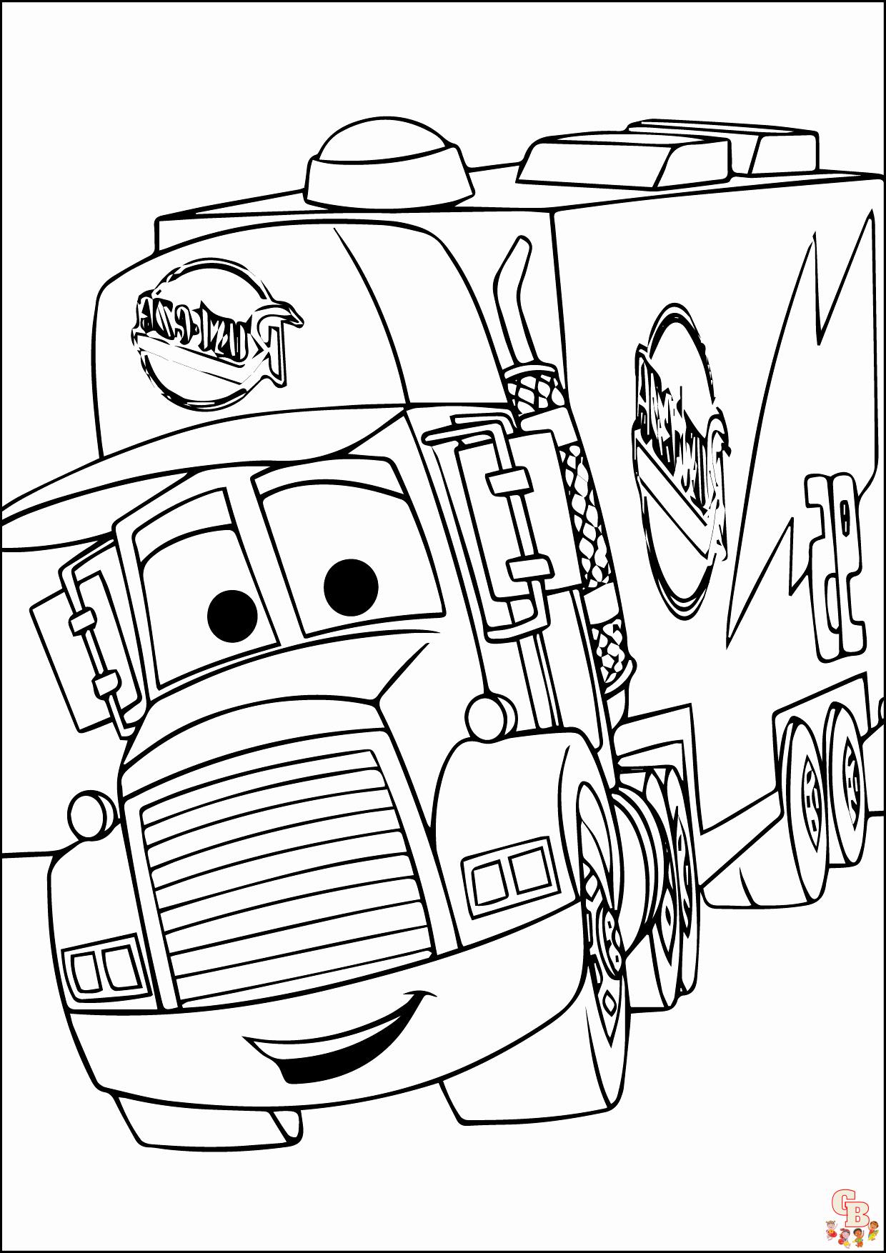 cars coloring sheets free