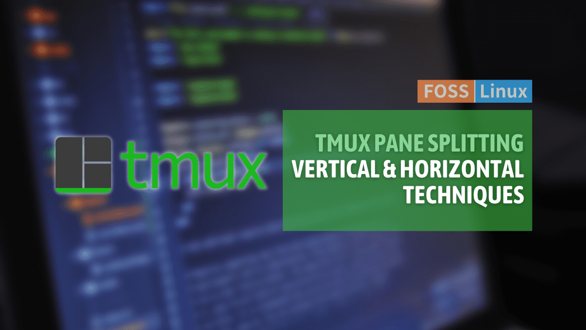 tmux split vertically