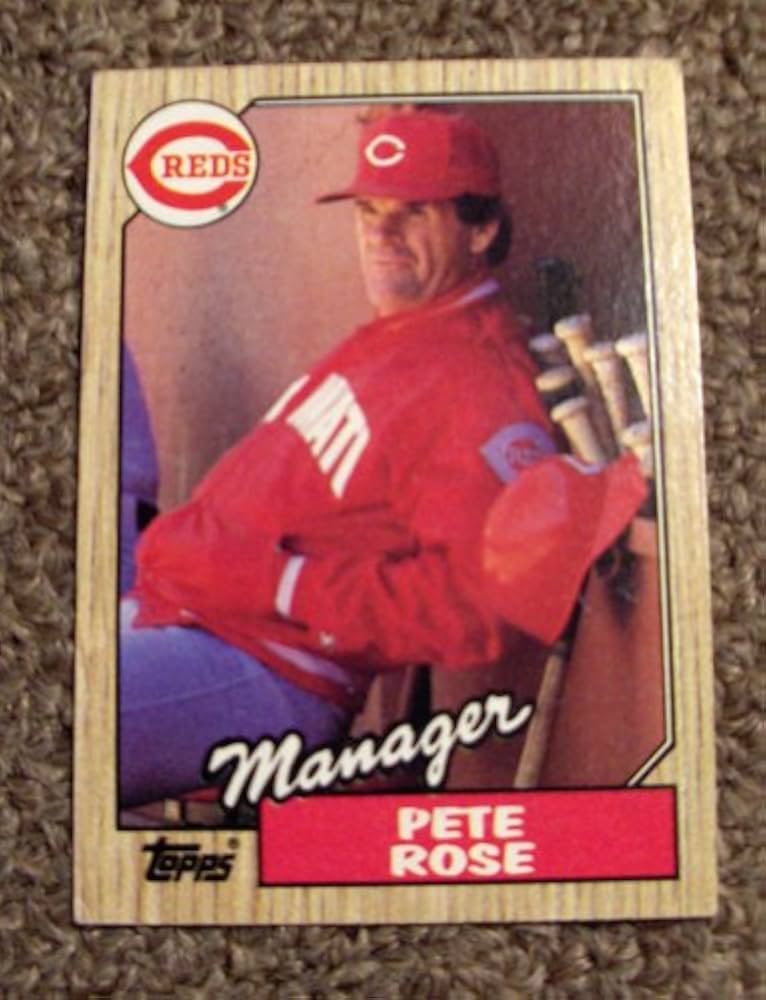 1987 topps pete rose manager