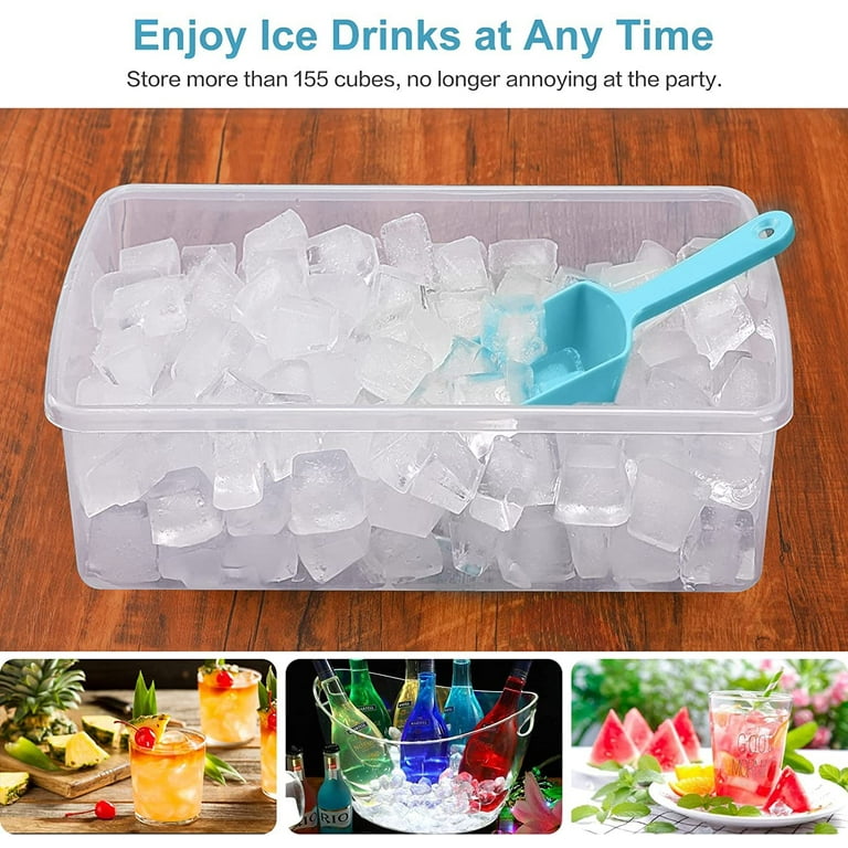 ice cube bin with lid for freezer