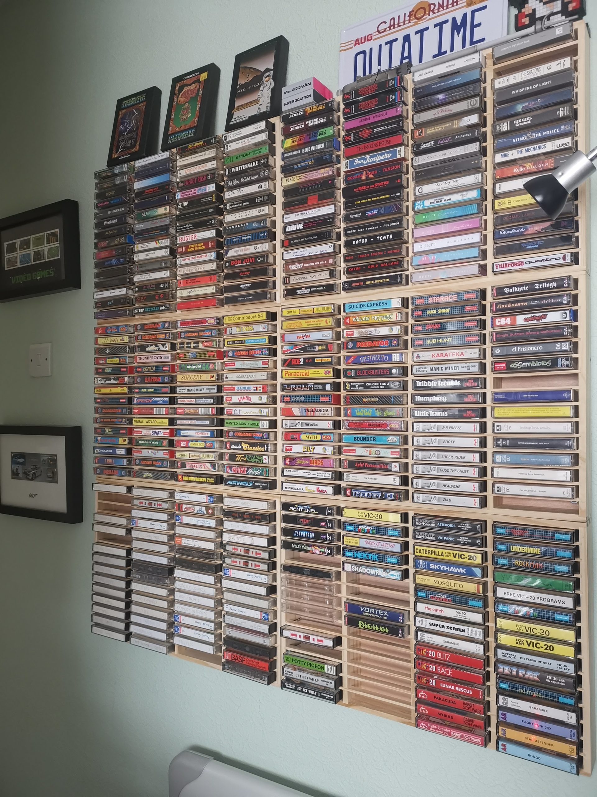 cassette tape shelf