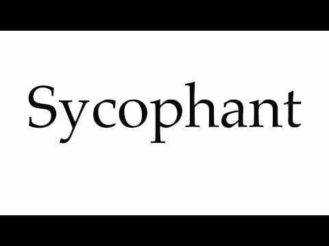 sycophant pronunciation