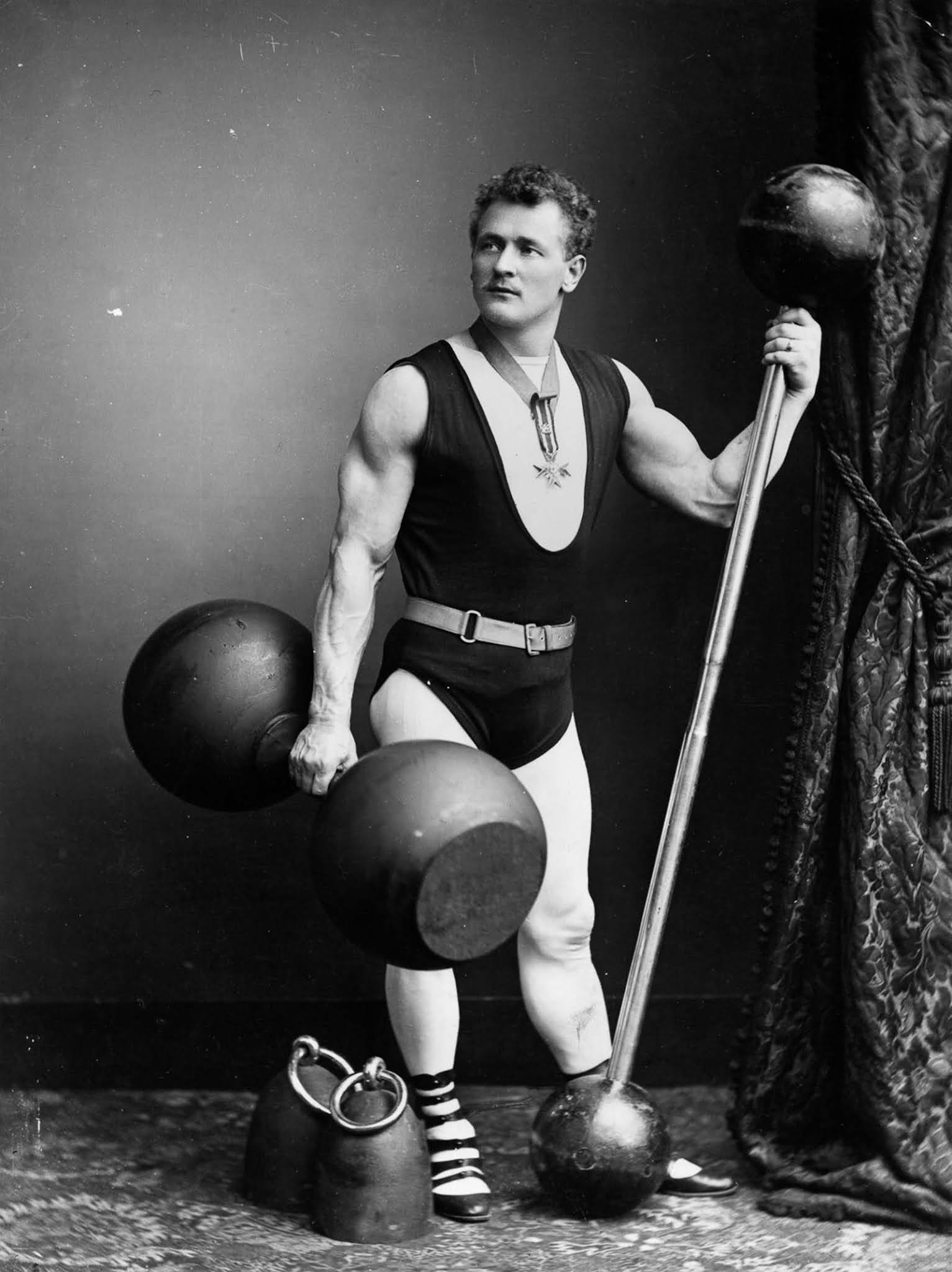 19th century old time strongman