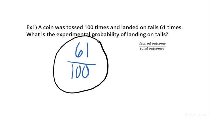 experimental probability formula