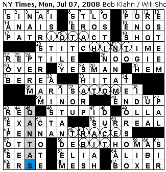 yes man crossword