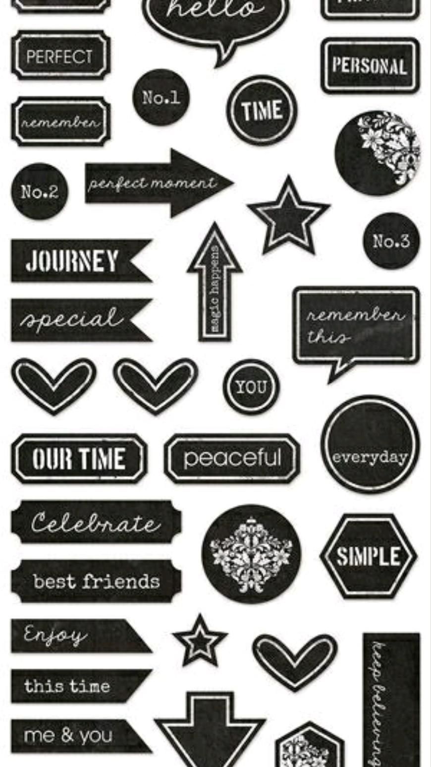 bullet journal stickers free printable black and white