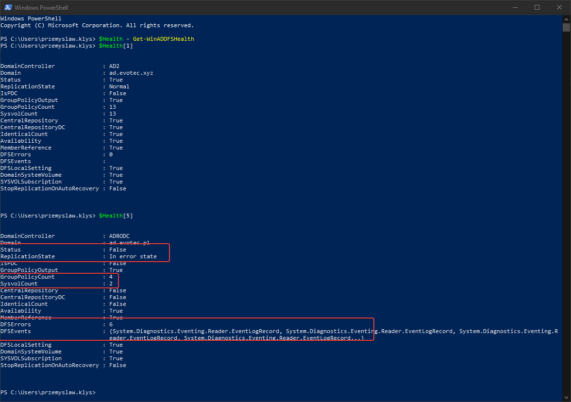 powershell test ldap connection