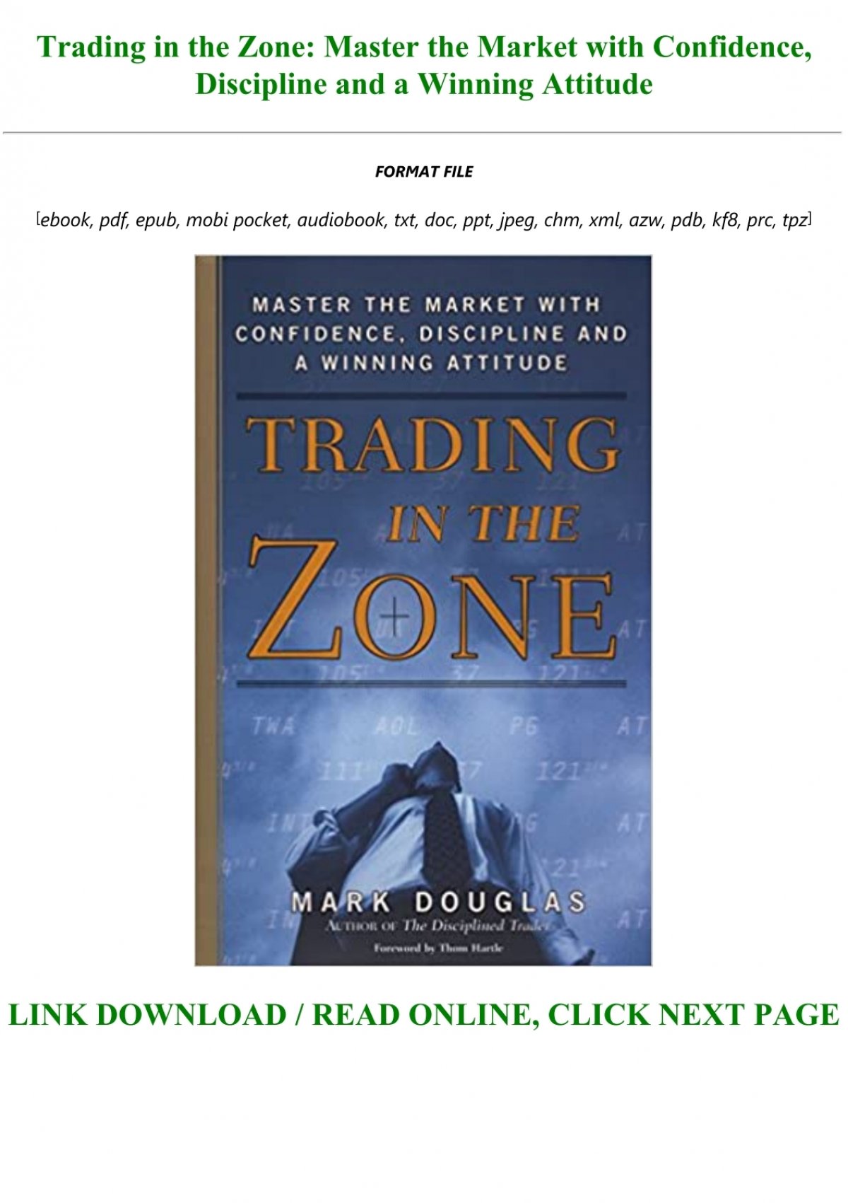 trading in the zone pdf