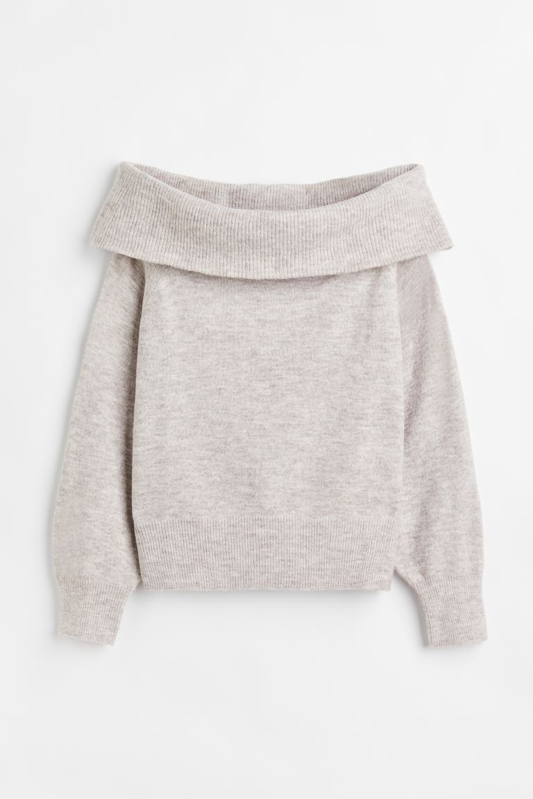 h&m off the shoulder sweater