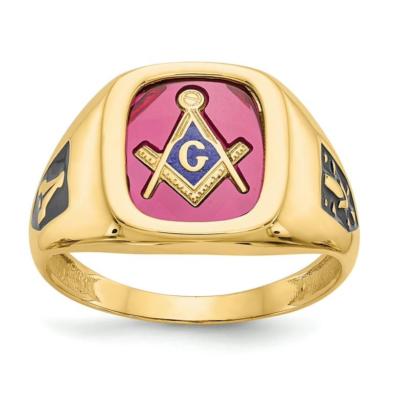 freemason gold ring