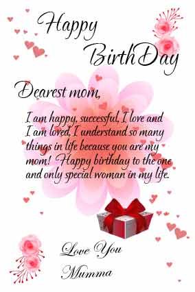 emotional happy birthday mom letter