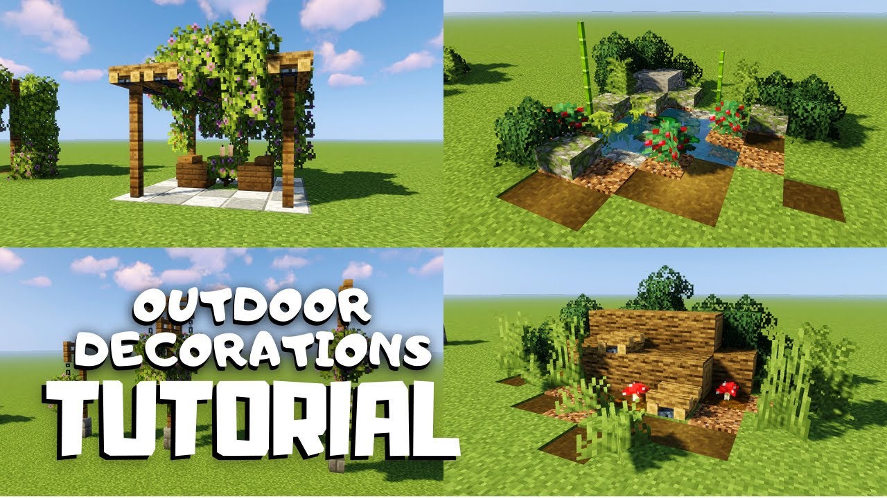 minecraft outdoor decorations