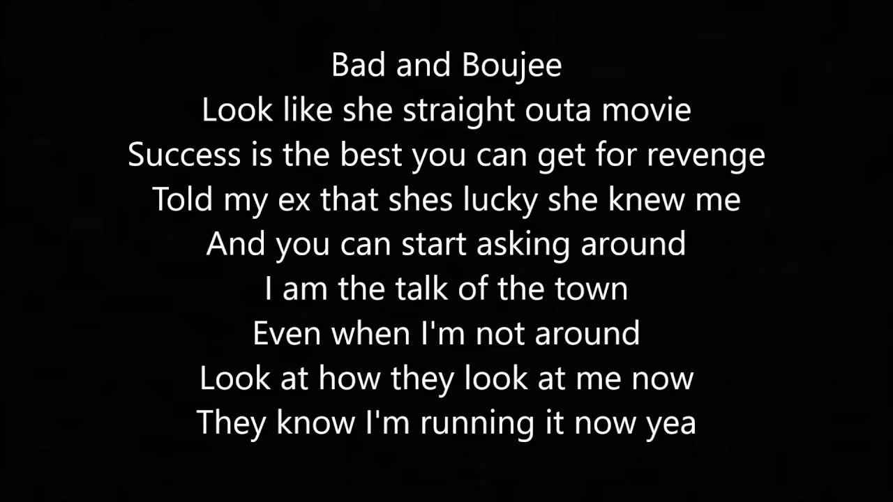 bad and boujee lyrics