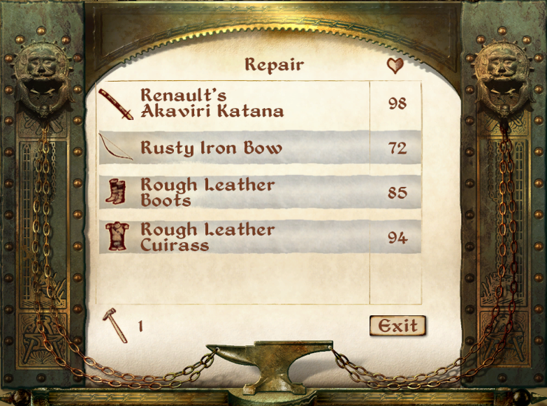 oblivion repair hammer