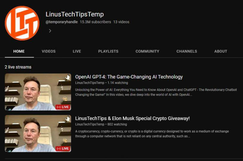 linus tech tips youtube channel