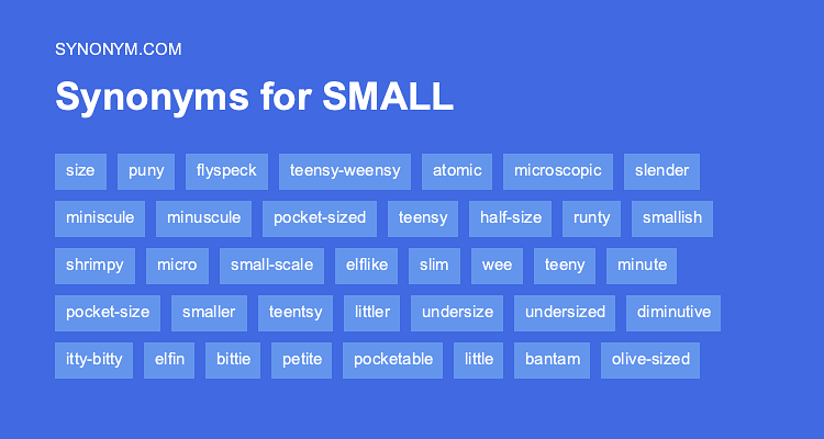 small synonyms