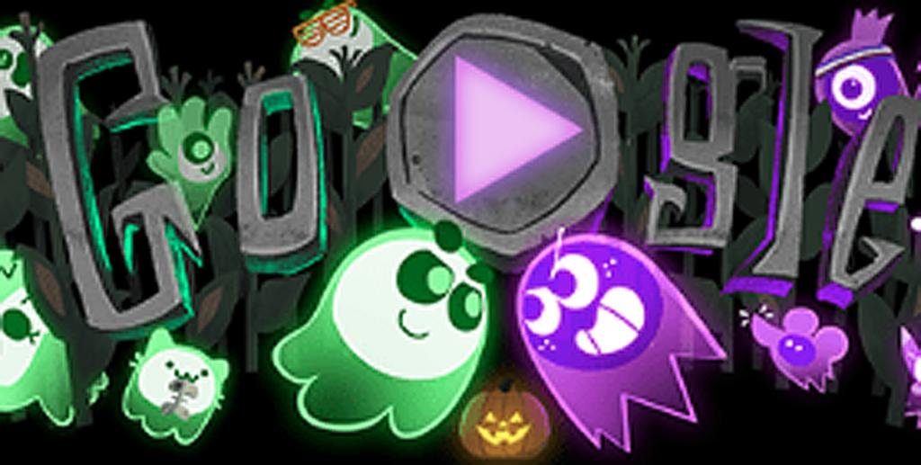 halloween doodle google game