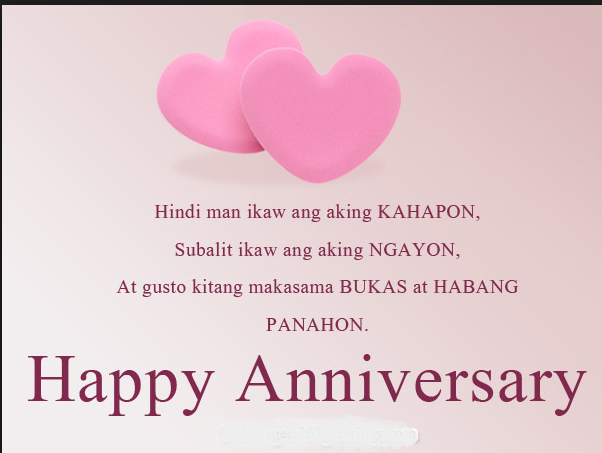 1st year anniversary message for long distance boyfriend tagalog