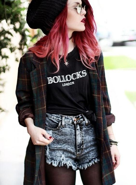 estilo grunge mujer