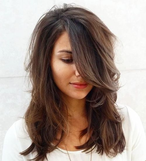 medium length long layered hairstyles