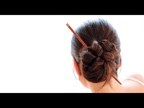 chopsticks in hair