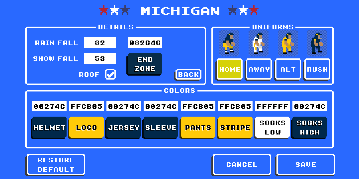 how to switch teams in retro bowl college