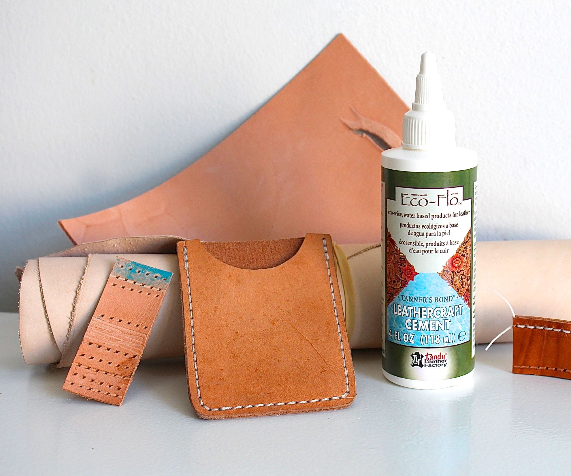 adhesive leather