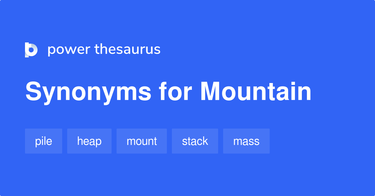 synonym for mountain