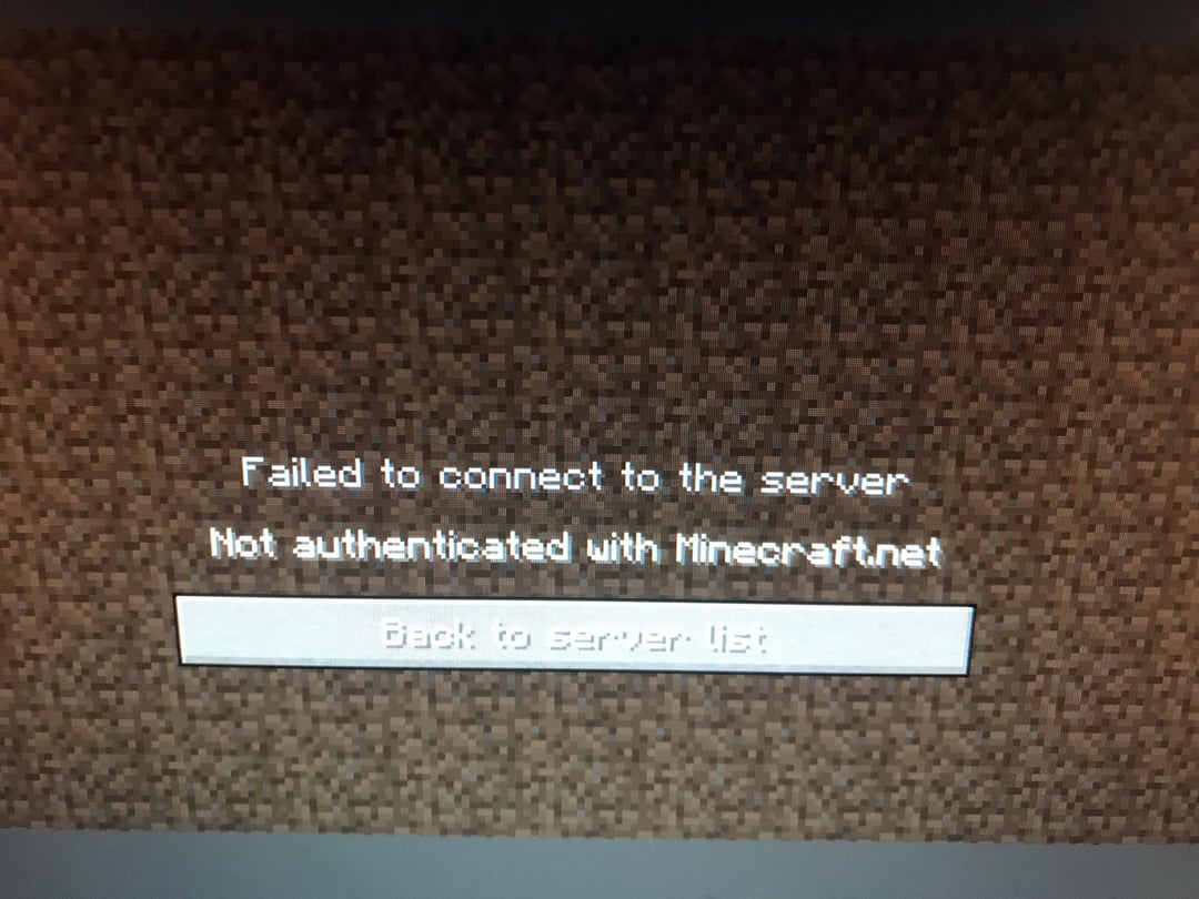 minecraft how to fix not authenticated with minecraft net