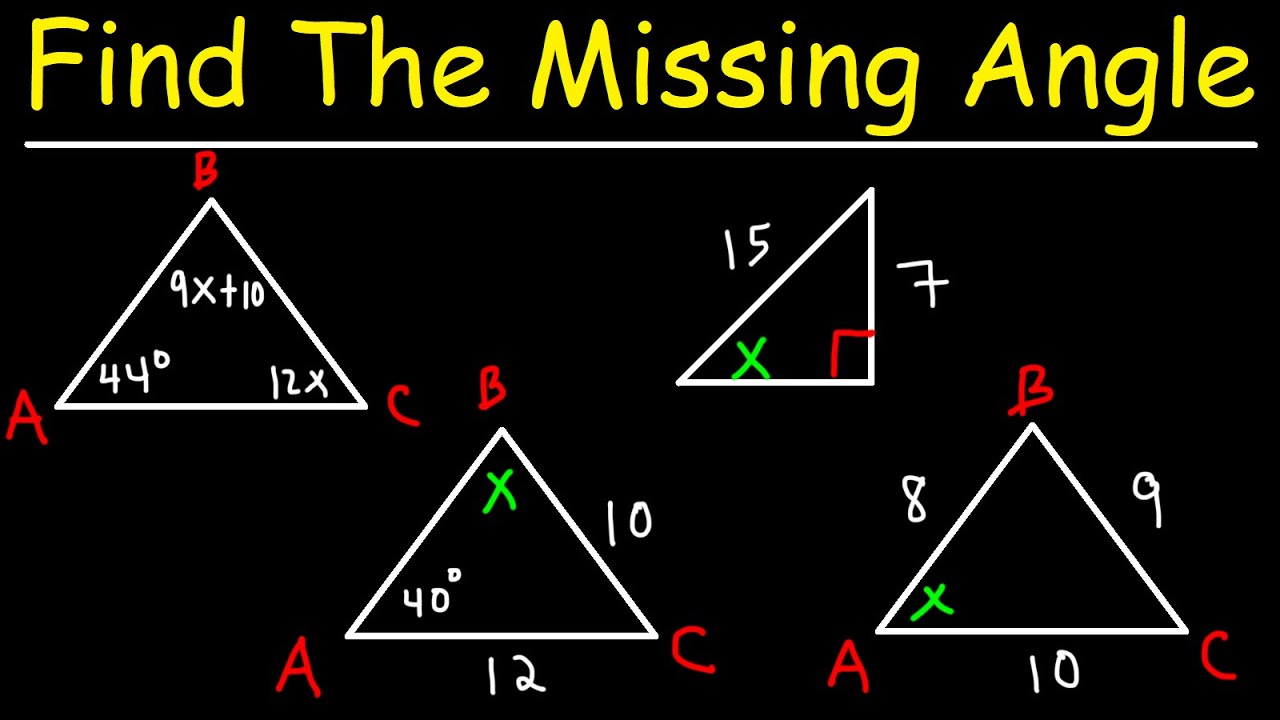 missing angles in triangles calculator