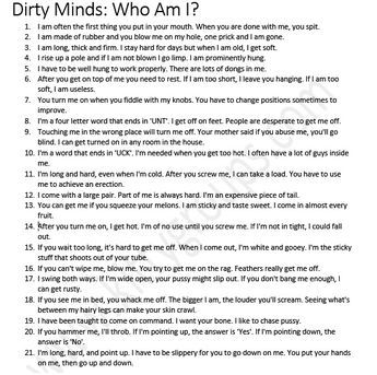 21 questions dirty minds game