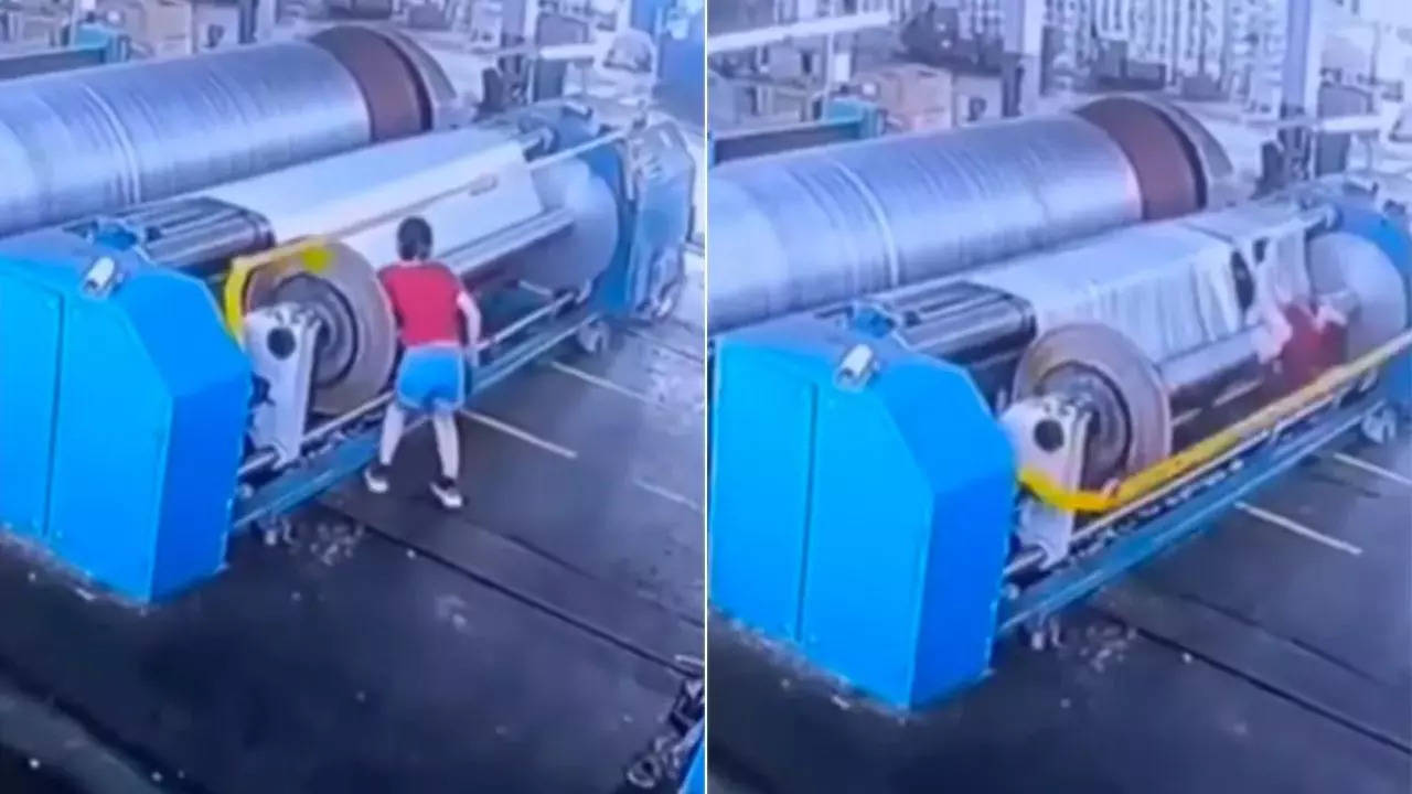 russian lathe accident close up