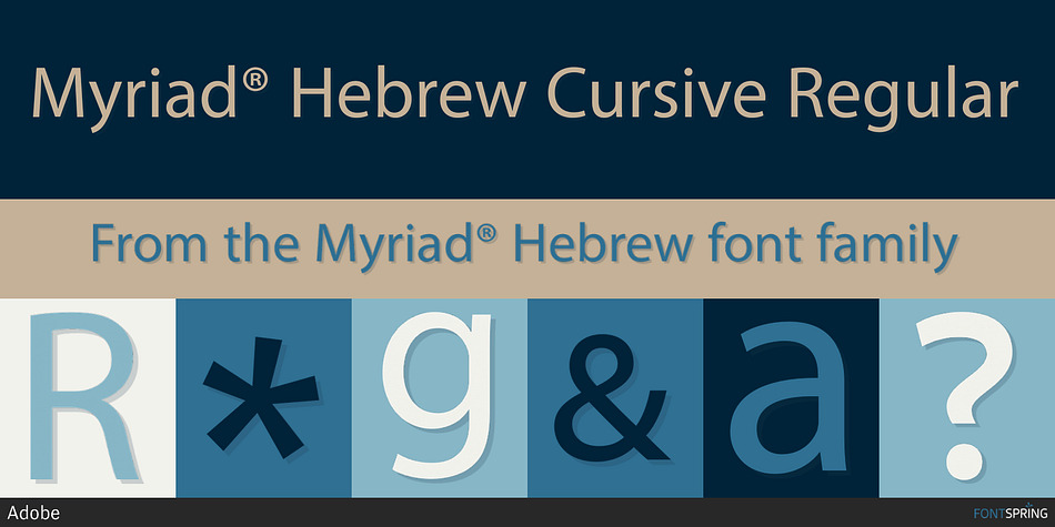 myriad hebrew regular font free download