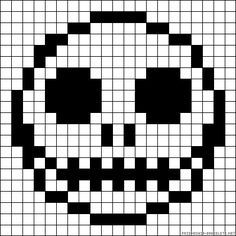 calavera pixel art