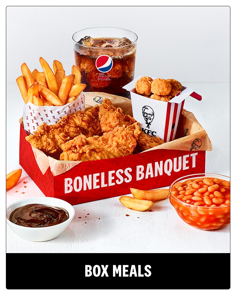 kfc uk menu