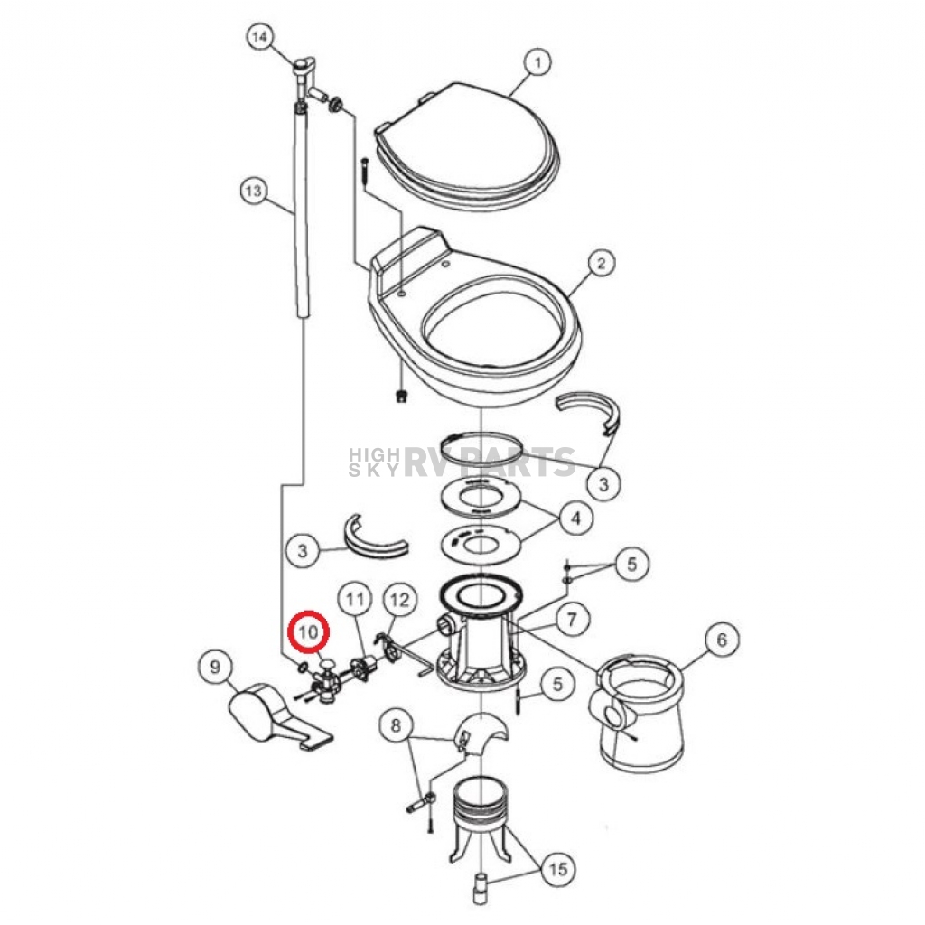 dometic 310 toilet parts