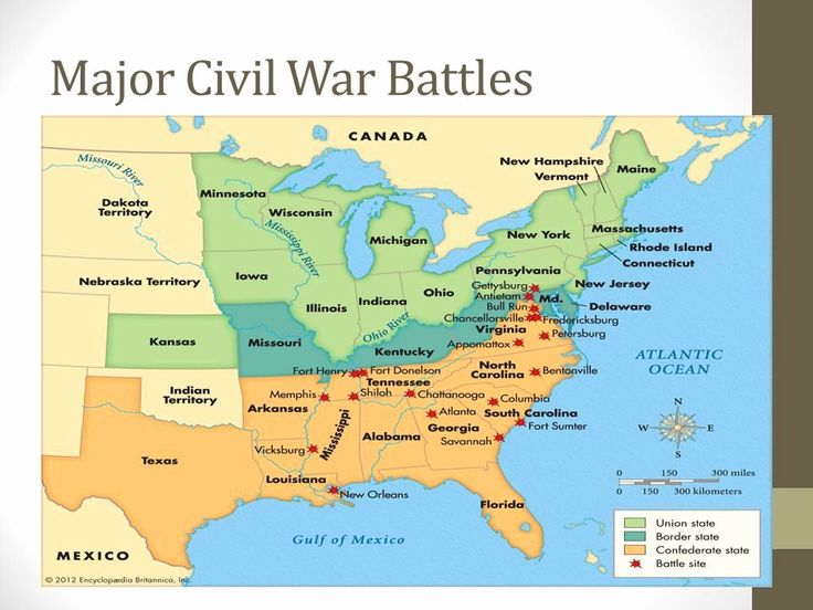 civil war battles map worksheet