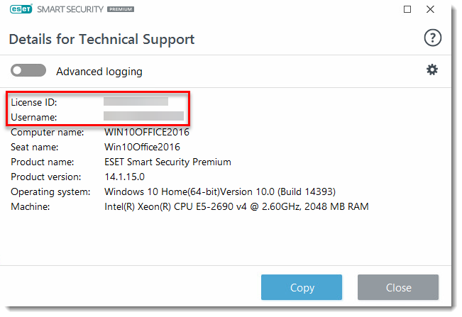 nod32 8 username and password